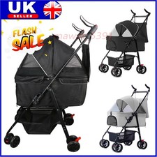 Pet Stroller Dog Puppy Cat Pram Pushchair Travel Cart Jogging Buggy Carrier