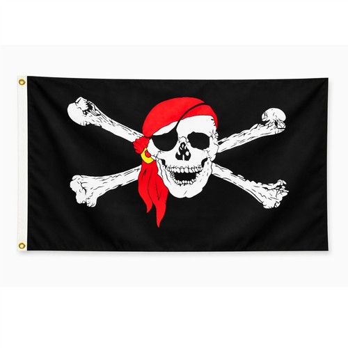 Large pirate bandana flag - pirate,