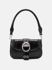 Topshop Black Patent Buckle