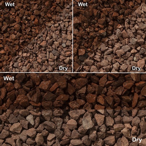 Red granite garden - red, &