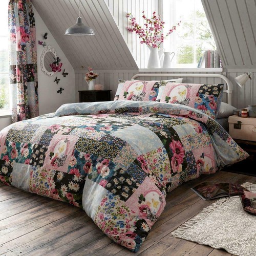 Ellis floral patchwork duvet - patchwork,