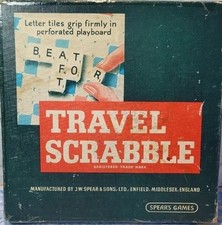Travel Scrabble Replacement Spare Clip In Letter Tiles for Vintage Spears Game
