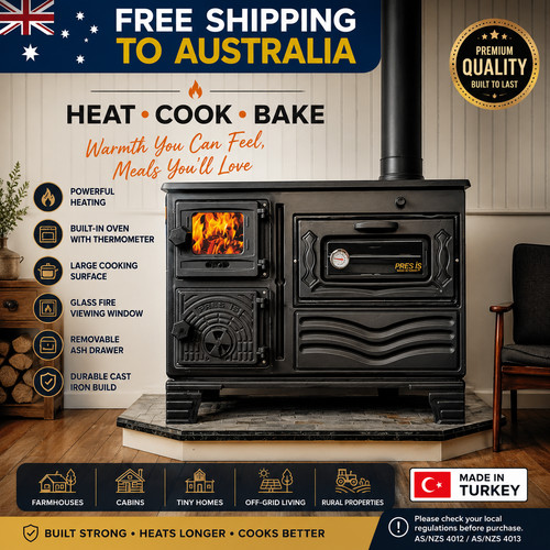 Cast iron wood burning cook - wood,
