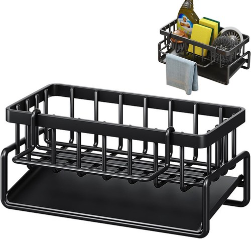 Kitchen sink caddy drain rack - kitchen,