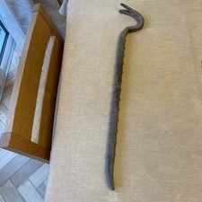 Vintage Roughneck Crowbar. Pry Bar Wrecking Bar, Nail Puller Claw. 1950s