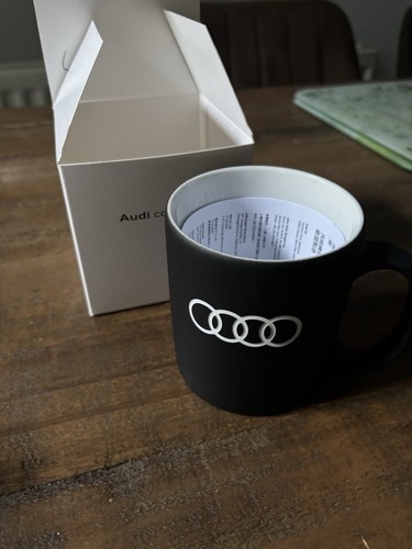 Audi emblem rings mug black - rings,