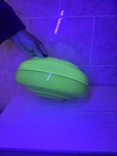 Uranium Ceiling Light Shade Fly Catcher Ripple Green Glass D 30cm Art Deco