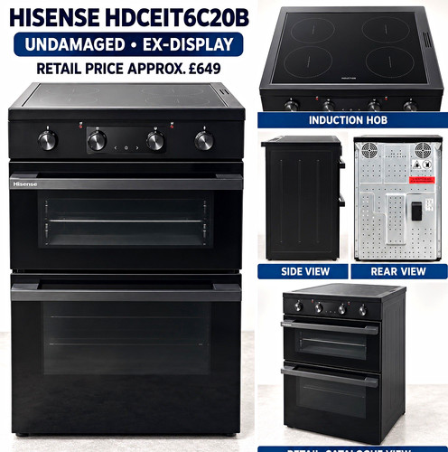 Hisense hdceit6c20b 60cm black - 60cm,