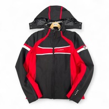 Hyra Men’s Ski Jacket M – Black Red White, Detachable Hood, Excellent Condition