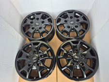 4x GLOSS BLACK GENUINE FORD