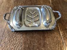 Victorian silver plated meat