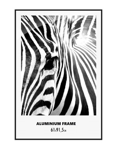 Black matt aluminium - aluminium, poster