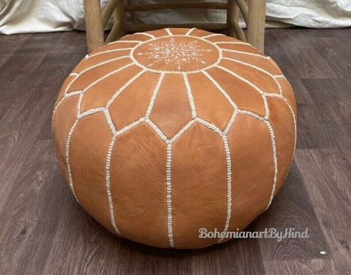 Moroccan leather unstuffed - moroccan,