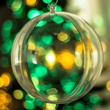 1x Transparent Ball Christmas