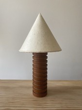 Vintage Teak Table Lamp with a
