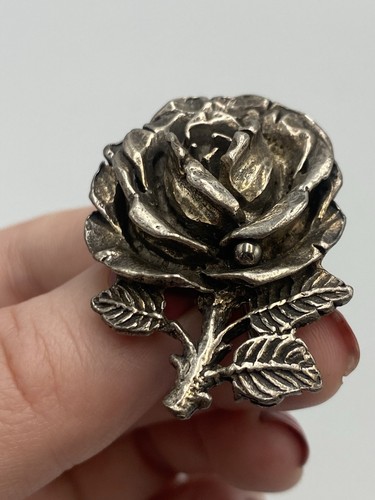 Miracle floral brooch silver - floral,