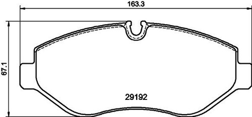 Mintex front brake pad - pad, set