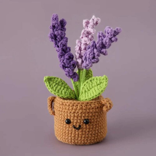 Crochet knitted potted money - crochet,