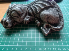 Sleeping dragon garden decoration concrete statue, indoor, outdoor