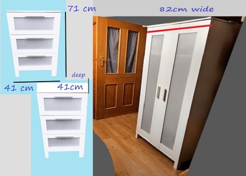 Ikea white wardrobes and set - 1,