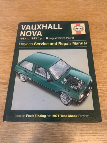 Vauxhall nova haynes - vauxhall, sr