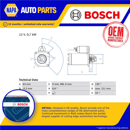 Starter motor fits citroen - fits,