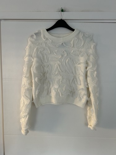 Zara women white ruffle - women's,