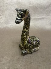 Vintage Le Vie Collage Safari patchwork Decoupage  Giraffe Figurine