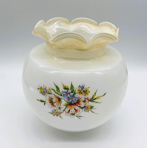Vintage milk glass hurricane - vintage,