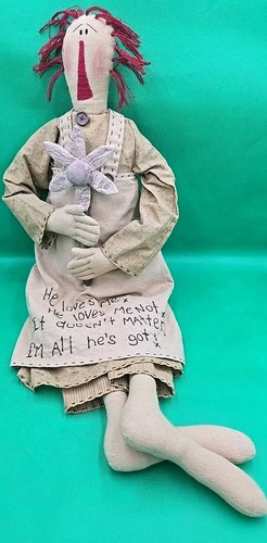 Primitive vintage rag doll - primitive,