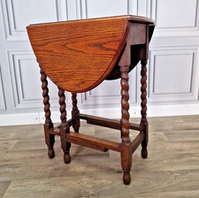 Vintage Solid Oak Barley Twist