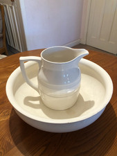 Vintage White China Large Wash