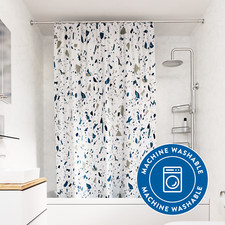 Croydex Shower Curtain Blue