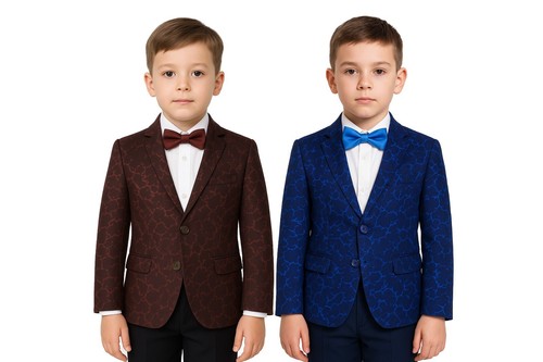 Boys printed casual blazer - printed,