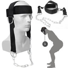Head Harness Neck Trainer Exercise Training Builder WeightLifting Adjustable UK