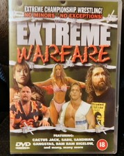 ECW - Extreme Warfare DVD. Cert 18. VGC. ECW ,WWF.WWE.WCW. HARDCORE. REF EL.