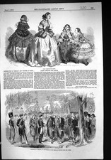 Old 1856 Ladies Paris Fashion