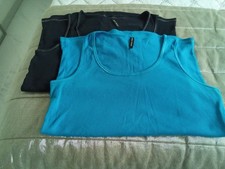 Two M & S Cotton Vest Tops