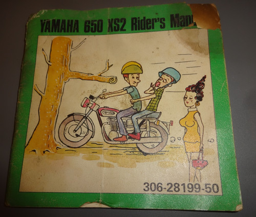 Yamaha 650 xs2 rider manual - 650,