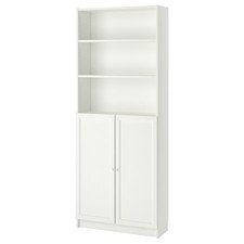 IKEA Bookcase With Doors White