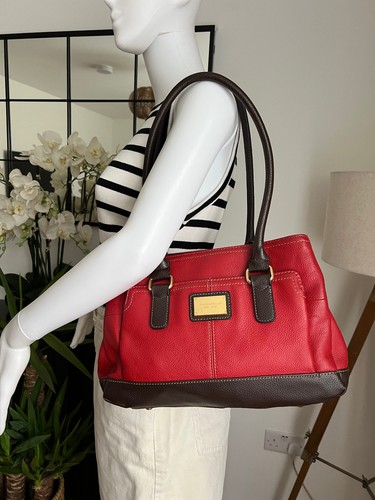 Tignanello leather handbag red - leather,