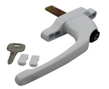 Cadenza Window Handle Left Hand White Window Handle For Aluminium Windows