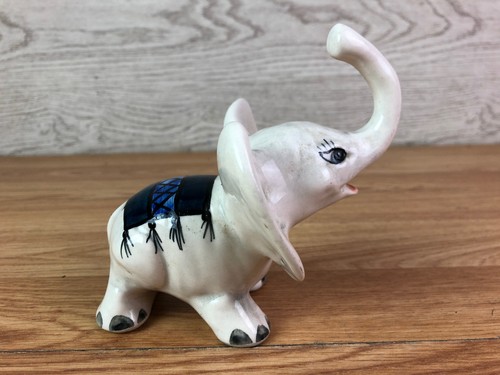 White porcelain elephant - white,