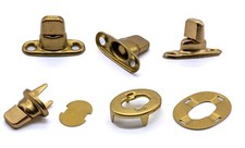 Brass turnbutton DOT fastener stud twist lock boat canopy gazebo cover gold