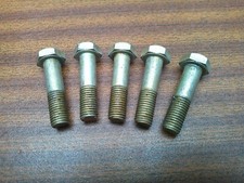 5 - Vintage Rubery Owen 3/8" x 1-1/2" BSF Hex HD HT Bolts  RO 8J - British Made