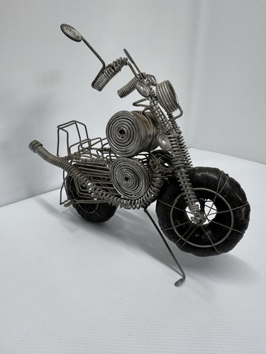 Wire art motor bike - art,
