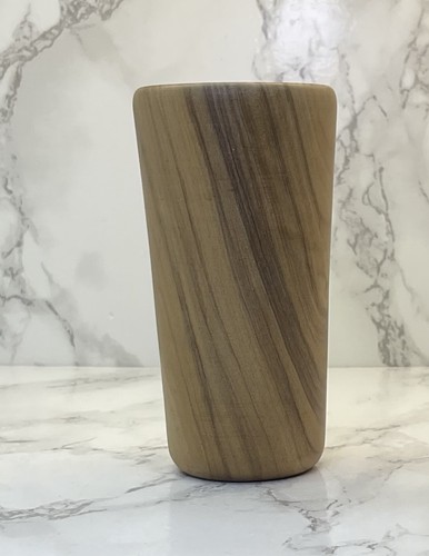 Turned wooden dice shaker cup - turned,