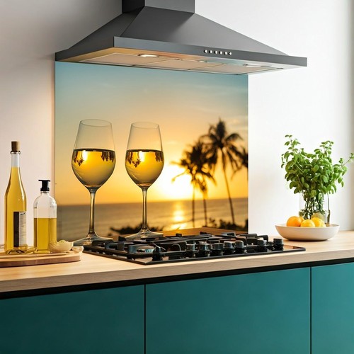 Printed glass kitchen - glass,
