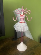 Pink Dress Mannequin Jewellery Holder Stand – Ballerina Design with Hooks