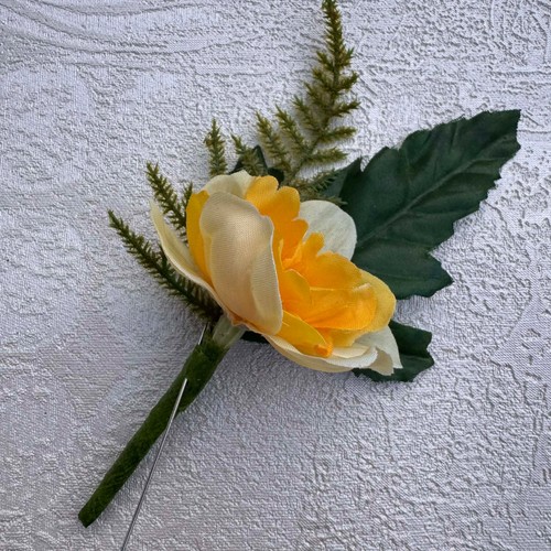 Daffodil buttonhole wedding - daffodil,